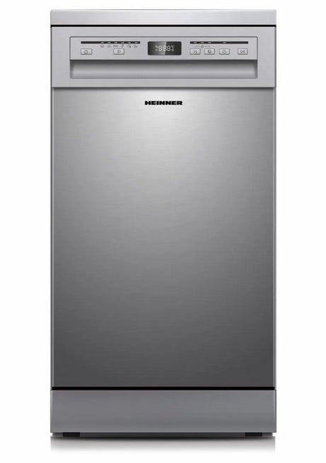 Lave-vaisselle pose libre Heinner HDW-FSM45609DXE – 9 couverts – AquaStop – classe énergétique E – inox – photo du produit