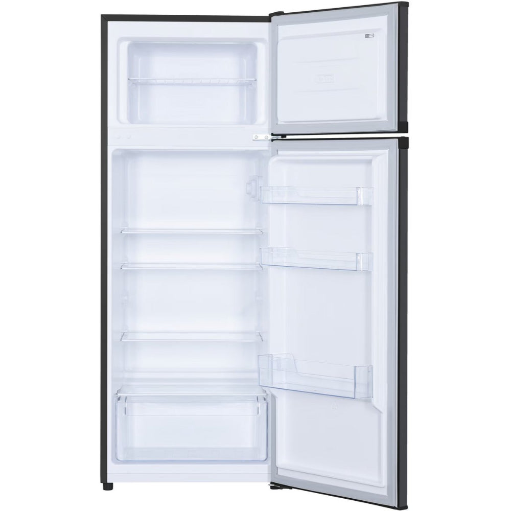 Heinner HF-H2206DGE++ Koel-vriescombinatie 206 L – Instelbare Thermostaat – LED-verlichting – Omkeerbare Deur – Antraciet