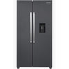 Heinner HSBS-HM529NFINVDGWDE++ Amerikaanse Koelkast met Waterdispenser 529 L – No Frost – Inverter Compressor - Antraciet
