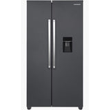 Heinner HSBS-HM529NFINVDGWDE++ Amerikaanse Koelkast met Waterdispenser 529 L – No Frost – Inverter Compressor - Antraciet