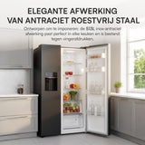 Heinner HSBS-HM513NFIMDXE++ Amerikaanse Koelkast 513L – Waterdispenser