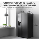 Heinner HSBS-HM513NFIMDXE++ Amerikaanse Koelkast 513L – Waterdispenser
