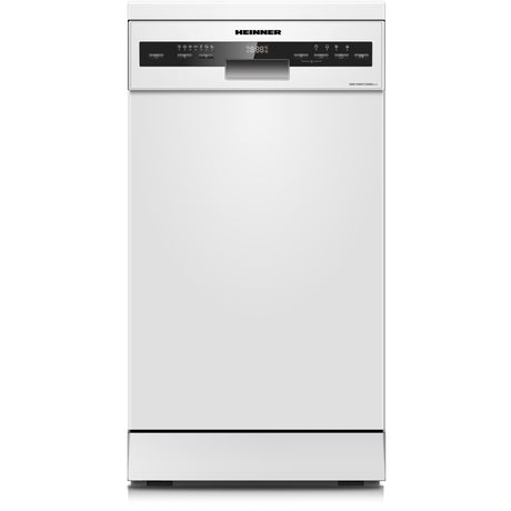 Heinner vaatwasser HDW-FSM45710AWD+++ met digitaal display en bedieningspaneel, frontaanzicht