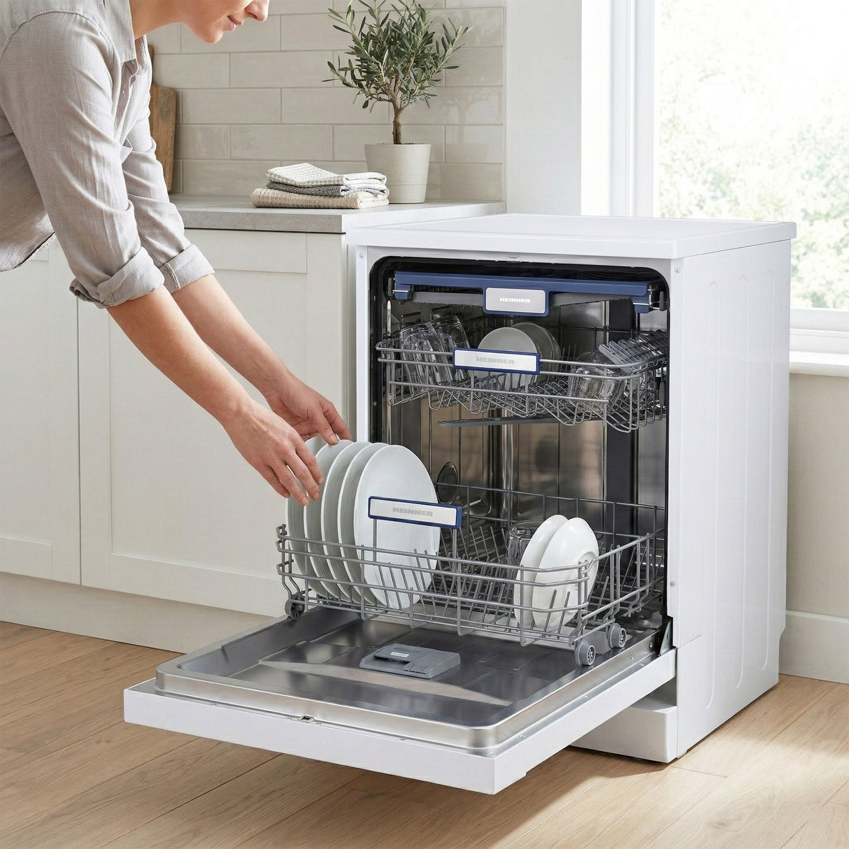 Heinner HDW-FSM60714AWD+++ Vaatwasser – 14 Couverts – AquaStop
