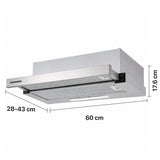 Hotte Heinner HTCH-440FS – classe énergétique C – inox
