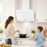 Hotte inclinée Heinner DCH-350RGWH – 60 cm – 3 vitesses – bouton poussoir