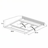 Hotte encastrable Heinner XCH-450S – 60 cm – 3 vitesses