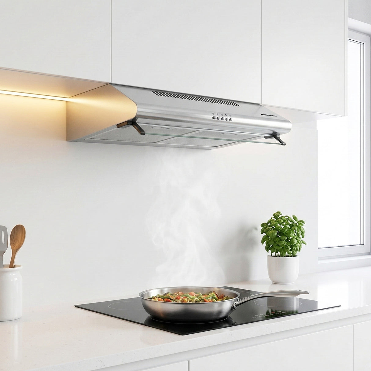 Hotte encastrable Heinner XCH-450S – 60 cm – 3 vitesses