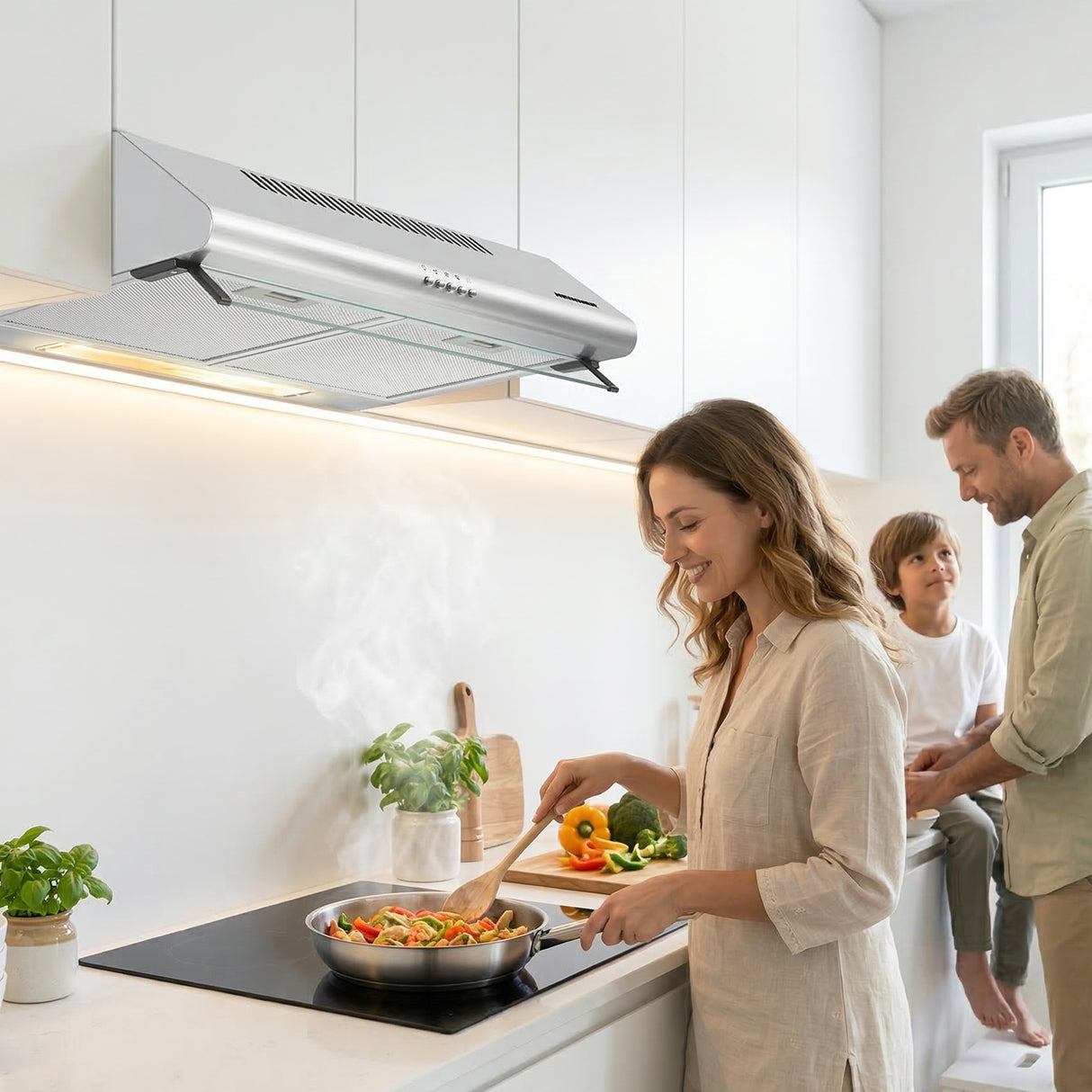 Hotte encastrable Heinner XCH-450S – 60 cm – 3 vitesses