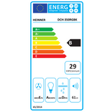 Hotte inclinée Heinner DCH-350RGBK – 60 cm – 3 vitesses – noir
