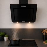 Hotte inclinée Heinner DCH-650RGBK – 60 cm – 3 vitesses – noir