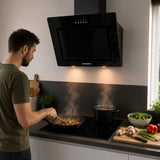 Hotte inclinée Heinner DCH-650RGBK – 60 cm – 3 vitesses – noir