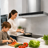 Hotte Heinner DCH-6590TIX – cheminée murale – 90 cm – 3 vitesses – commande tactile
