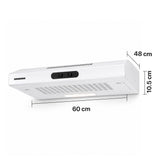 Hotte encastrable Heinner CH-MD200WH – 60 cm – 2 vitesses – blanc
