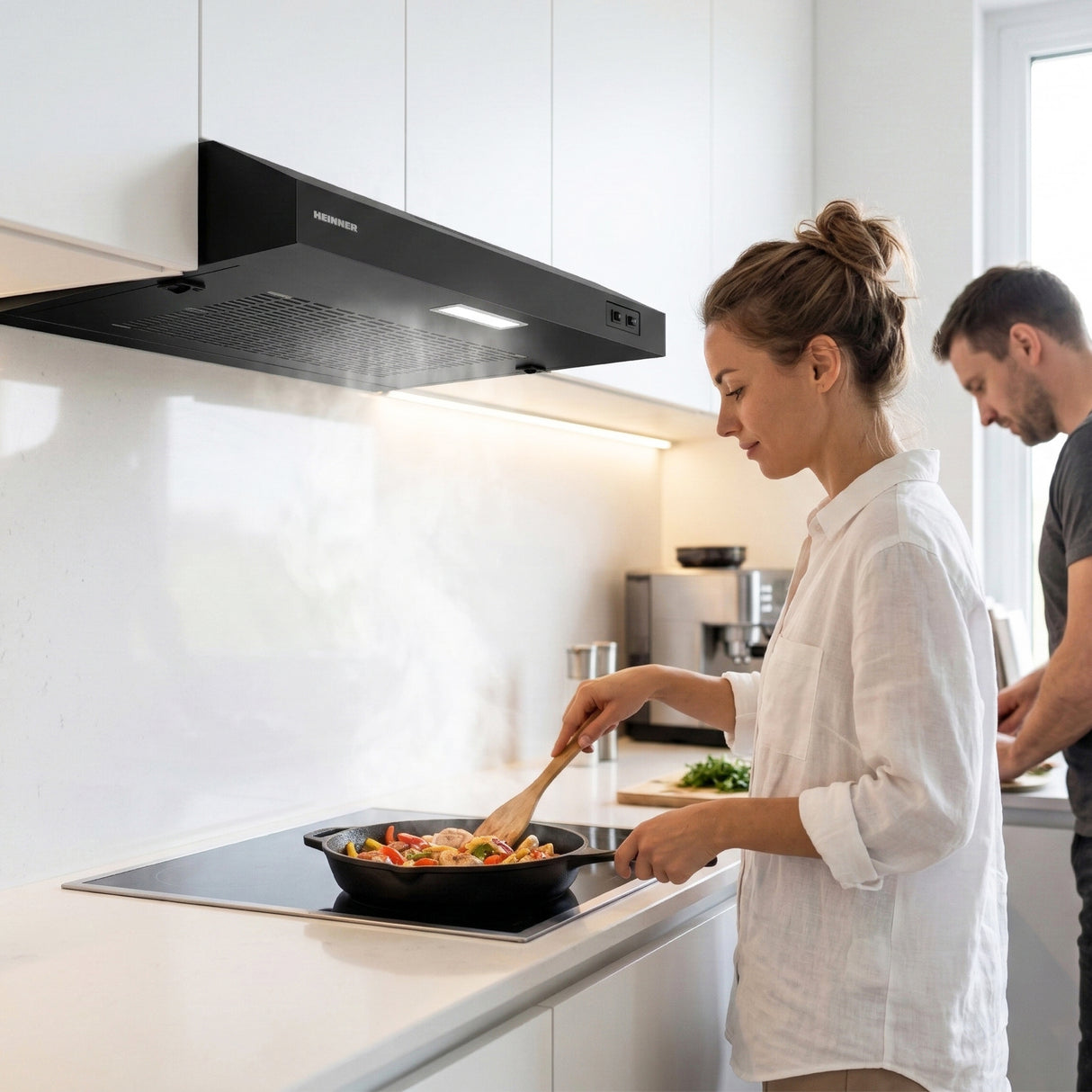 Heinner CH-MD190BK Onderbouw Afzuigkap 60 cm – 2 Snelheden