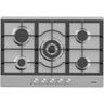Table de cuisson au gaz Heinner HBH-M705IWFIX – 60 cm – 4 brûleurs – brûleur wok – grilles en fonte