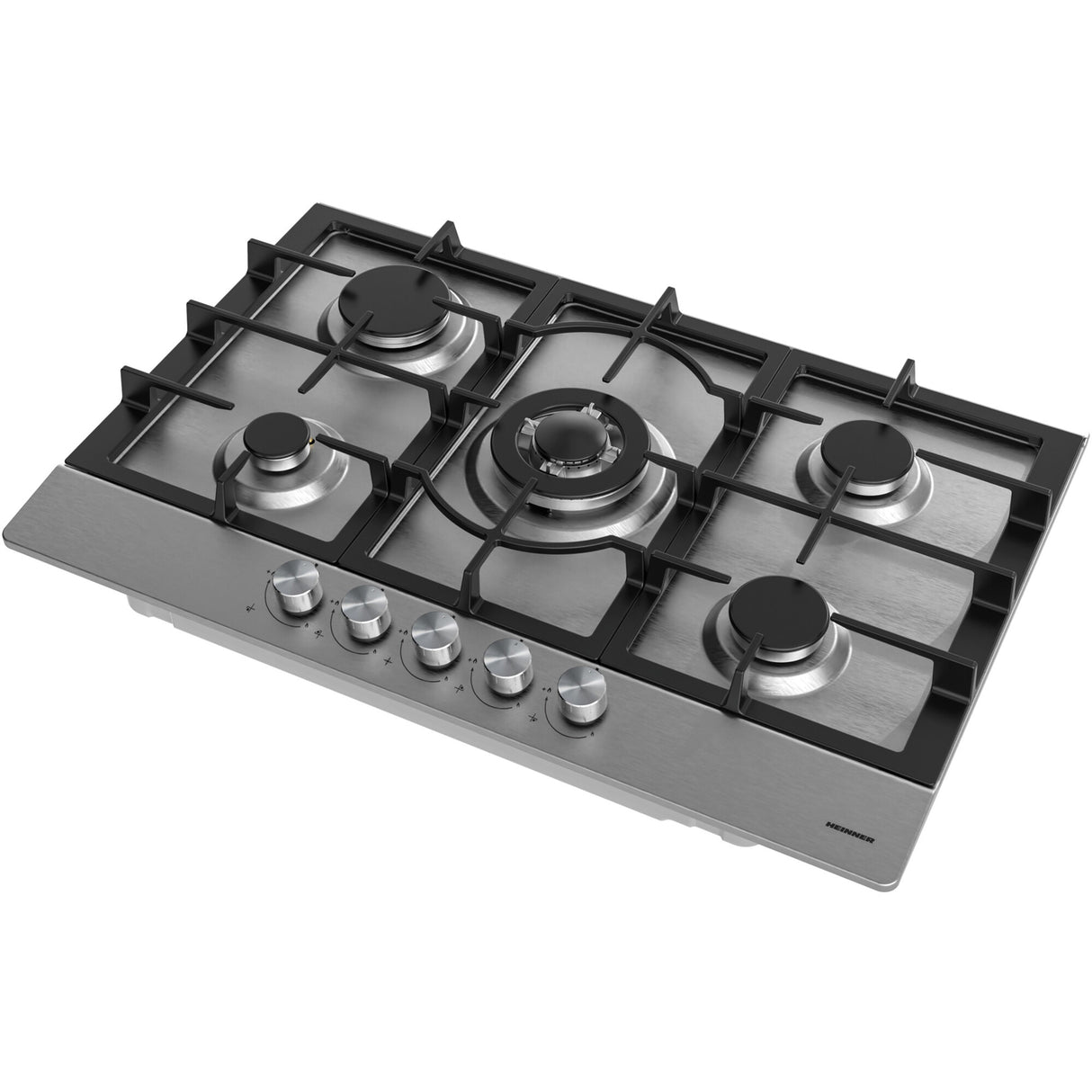 Heinner HBH-M705IWFIX Gaskookplaat 59 cm – 4 Branders – Wokbrander – Gietijzer