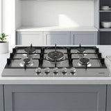 Heinner HBH-M705IWFIX Gaskookplaat 59 cm – 4 Branders – Wokbrander – Gietijzer
