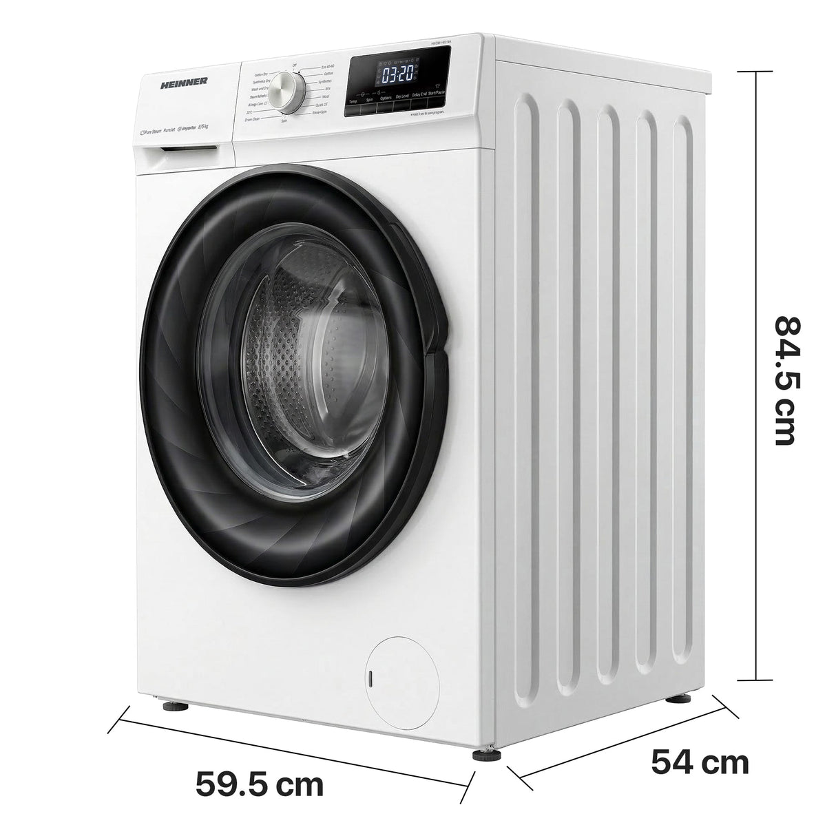 Heinner was-droogcombinatie HWDM-H8514A – 8/5 kg – 1400 RPM – energielabel D (Tweedekans)