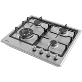 Heinner HBH-M495IWFIX Gaskookplaat 59 cm – 4 Branders – Wokbrander – Gietijzer