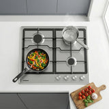 Heinner HBH-M495IWFIX Gaskookplaat 59 cm – 4 Branders – Wokbrander – Gietijzer