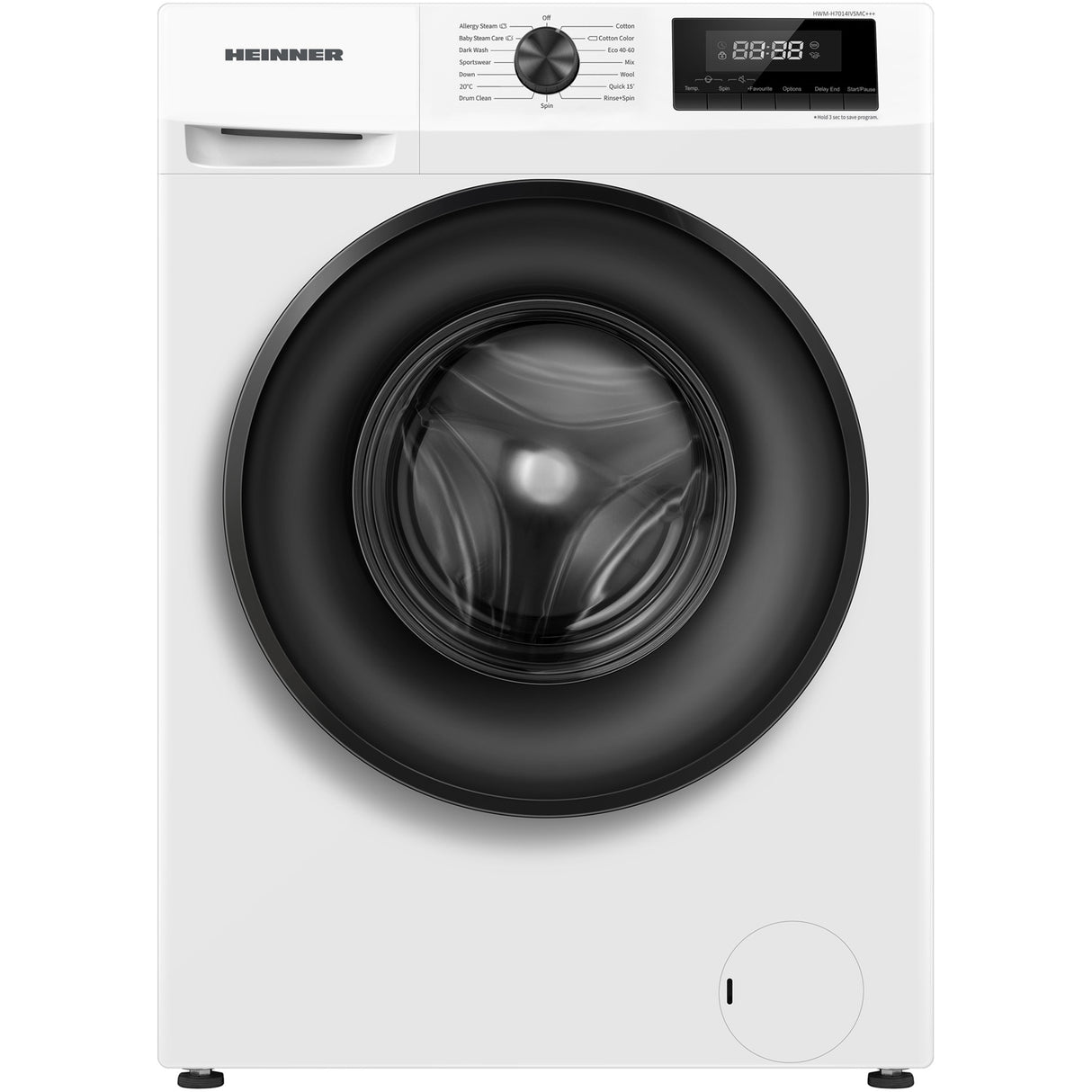 Machine à laver Heinner HWM-H7014IVSMC – 7 kg – 1400 tours/min – classe énergétique C