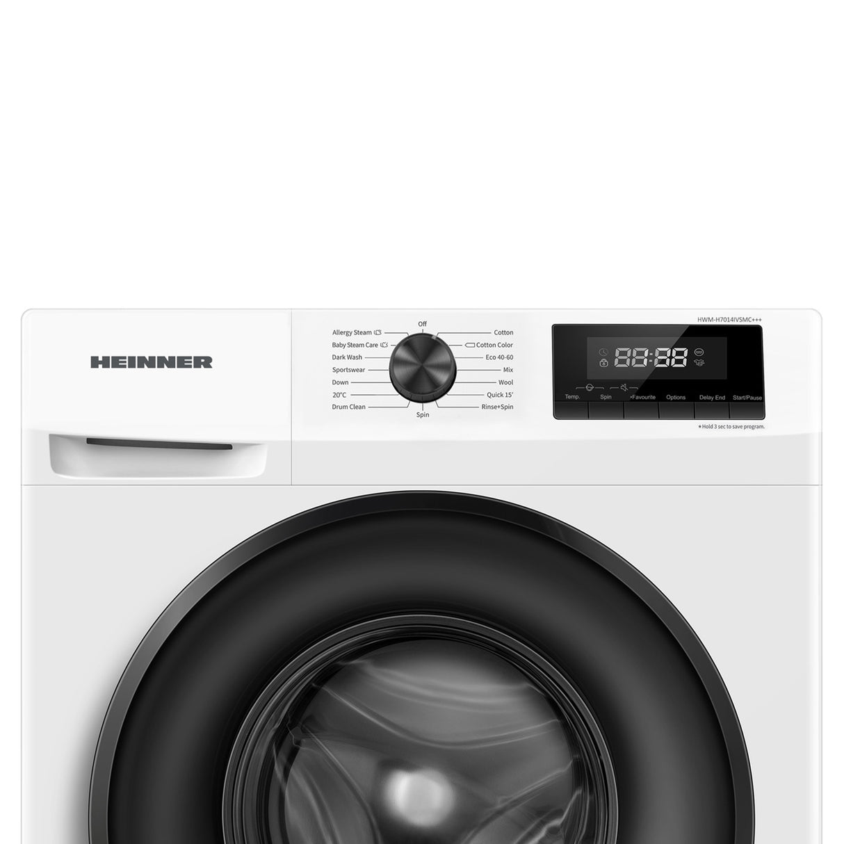 Machine à laver Heinner HWM-H7014IVSMC – 7 kg – 1400 tours/min – classe énergétique C