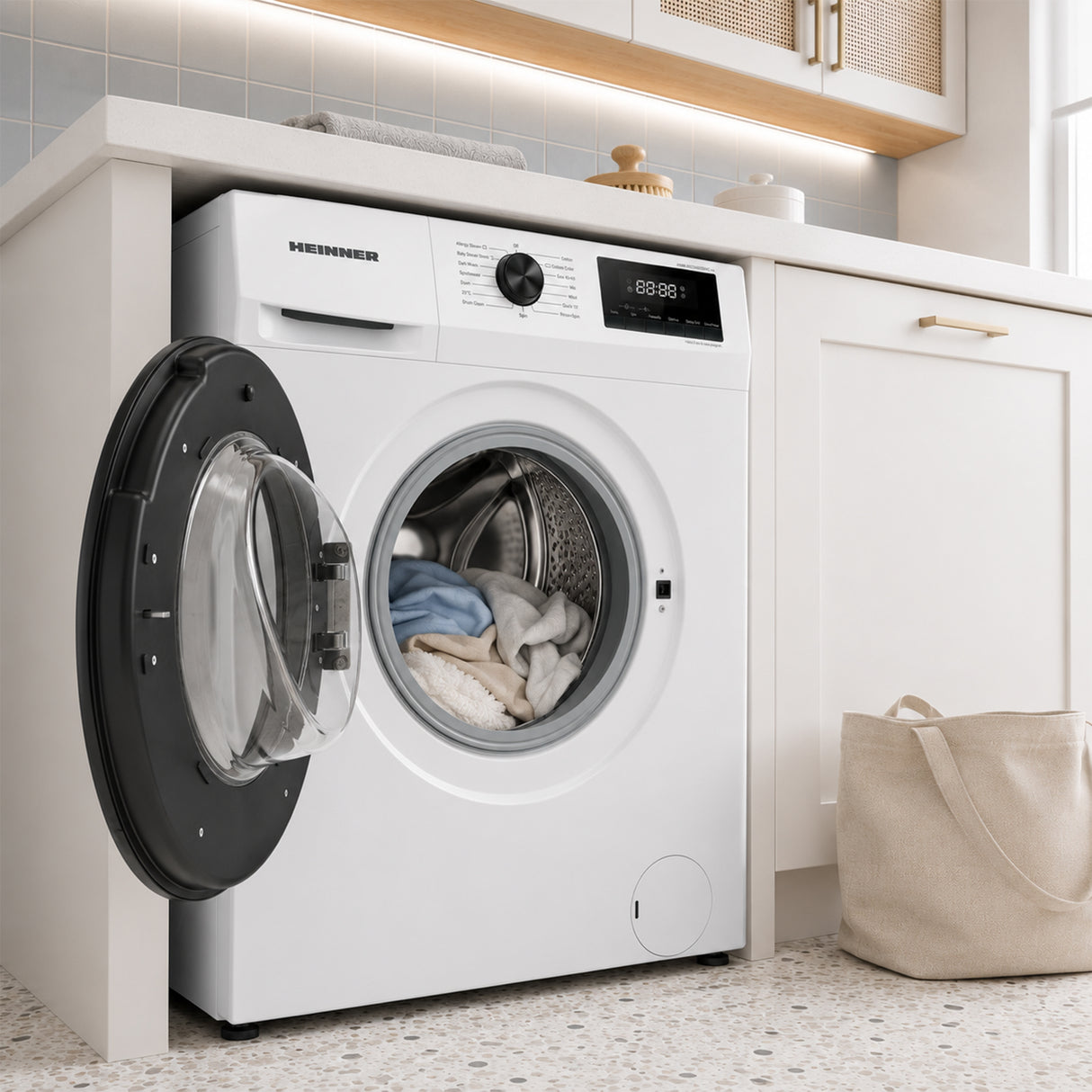 Machine à laver Heinner HWM-H7014IVSMC – 7 kg – 1400 tours/min – classe énergétique C