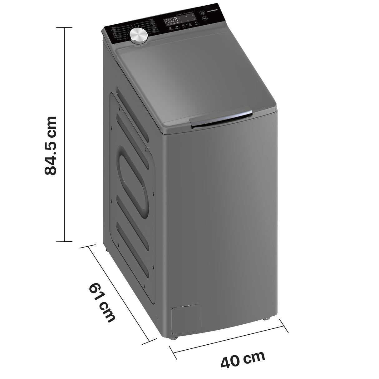 Heinner HWM-TL8013IVKSA+++ Bovenlader Wasmachine 8 kg – 1300 RPM