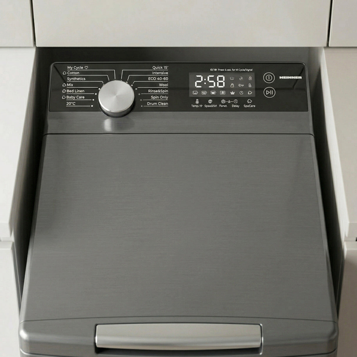 Heinner HWM-TL8013IVKSA+++ Bovenlader Wasmachine 8 kg – 1300 RPM