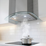 Hotte Heinner HDCH-MD800GIX – 60 cm – inox – Éclairage LED – 3 vitesses