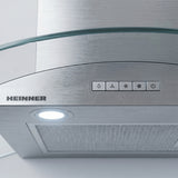 Hotte Heinner HDCH-MD800GIX – 60 cm – inox – Éclairage LED – 3 vitesses