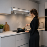 Hotte Heinner HCH-490-SS – cheminée murale – inox – 3 vitesses – Éclairage LED – recyclage