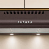 Hotte Heinner HCH-490-BRW – cheminée murale – 90 cm – inox – Éclairage LED – 3 vitesses