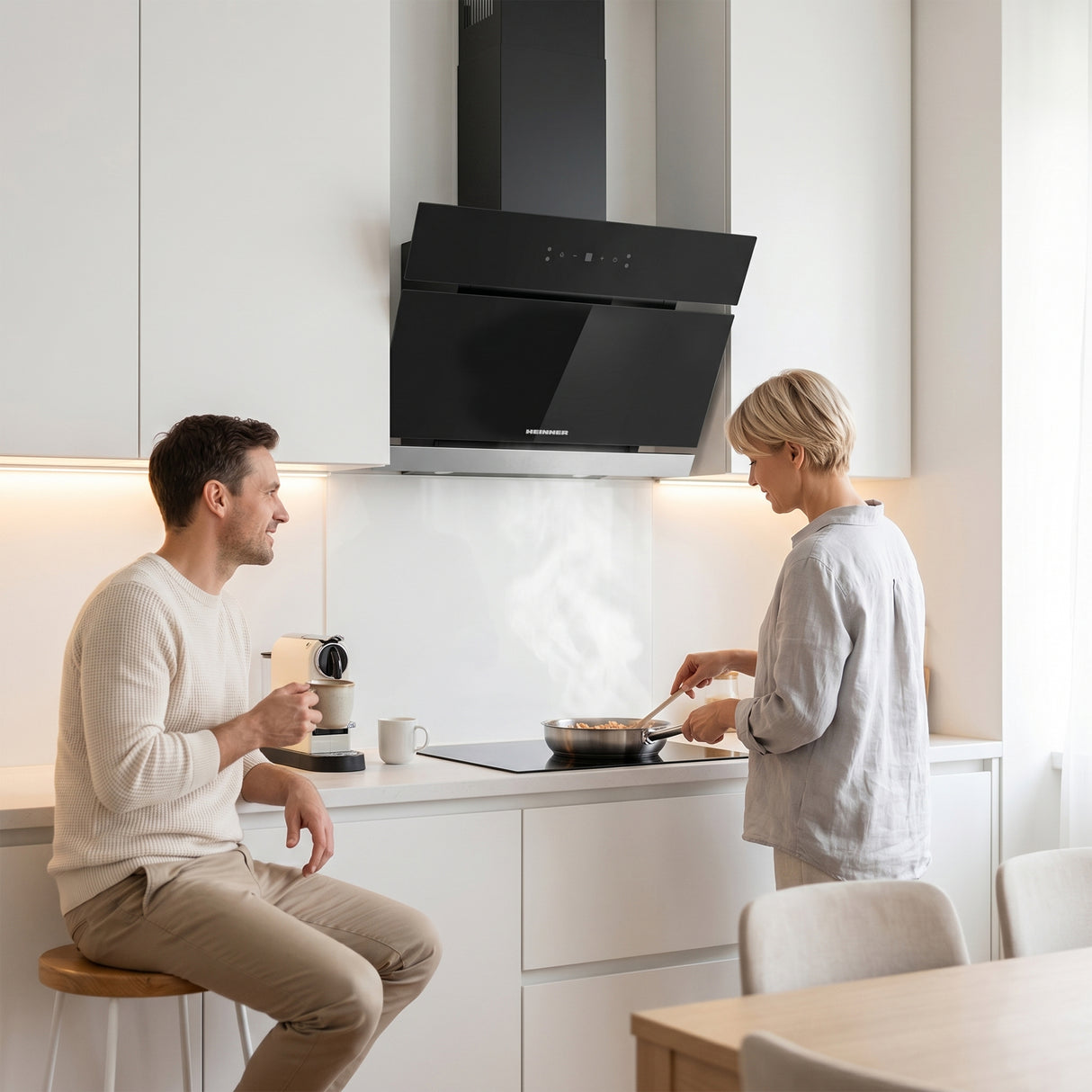 Hotte Heinner HDCH-MD620RGBK – 60 cm – 4 vitesses – noir
