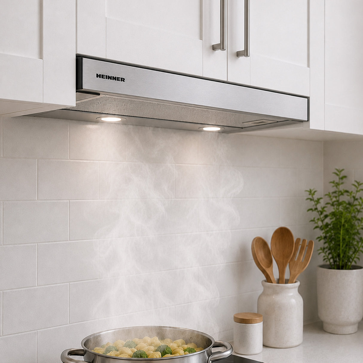 Hotte Heinner HTCH-F660IX – classe énergétique A – inox