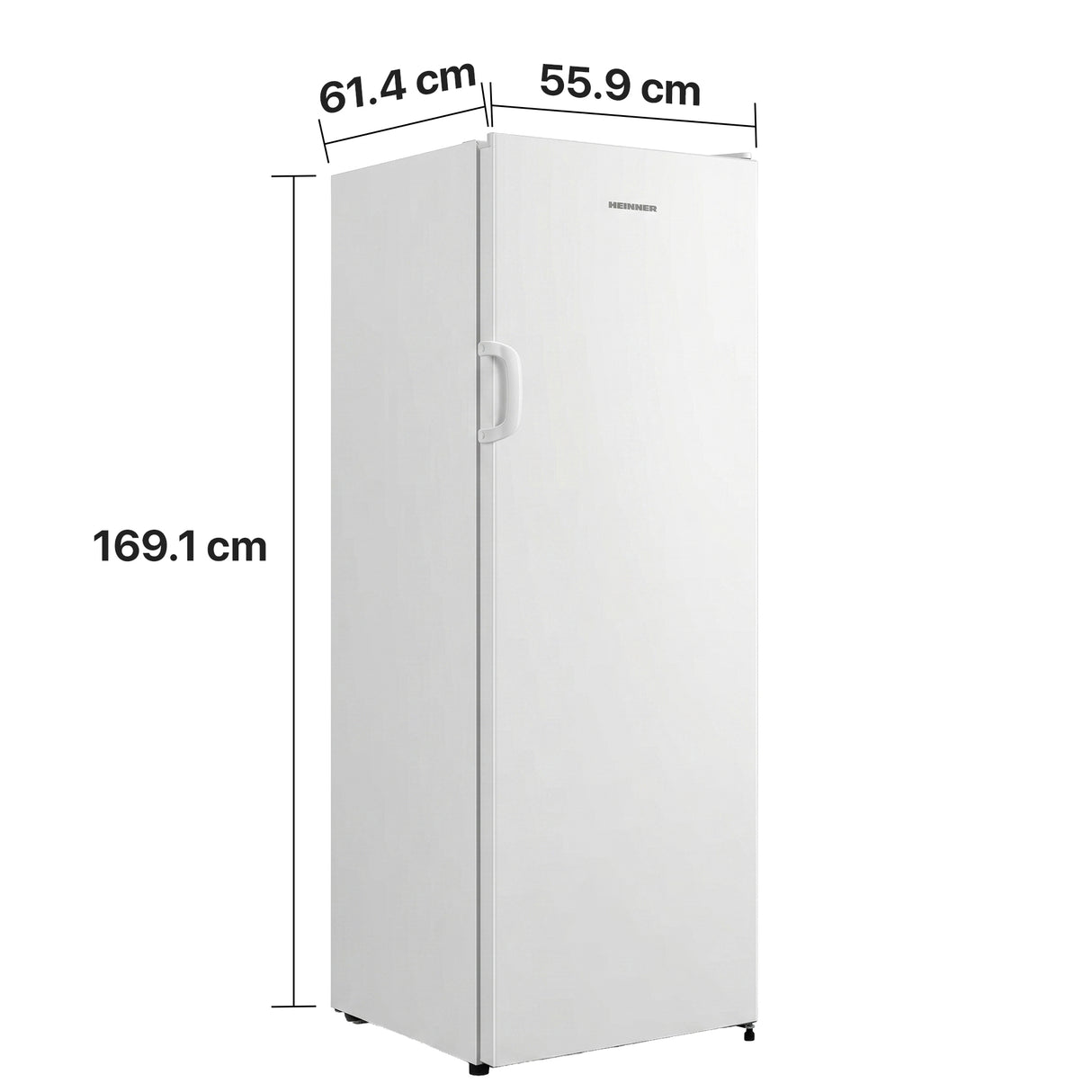 Heinner HFF-HS194NFE++ Vrieskast 194 L – No Frost – Supervriesfunctie
