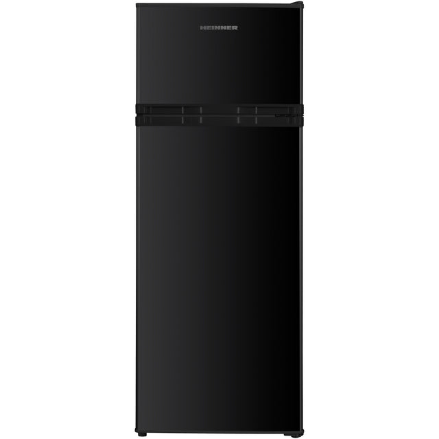 Heinner HF-H2206BKE++ zwarte koel-vriescombinatie, voorzijde gesloten