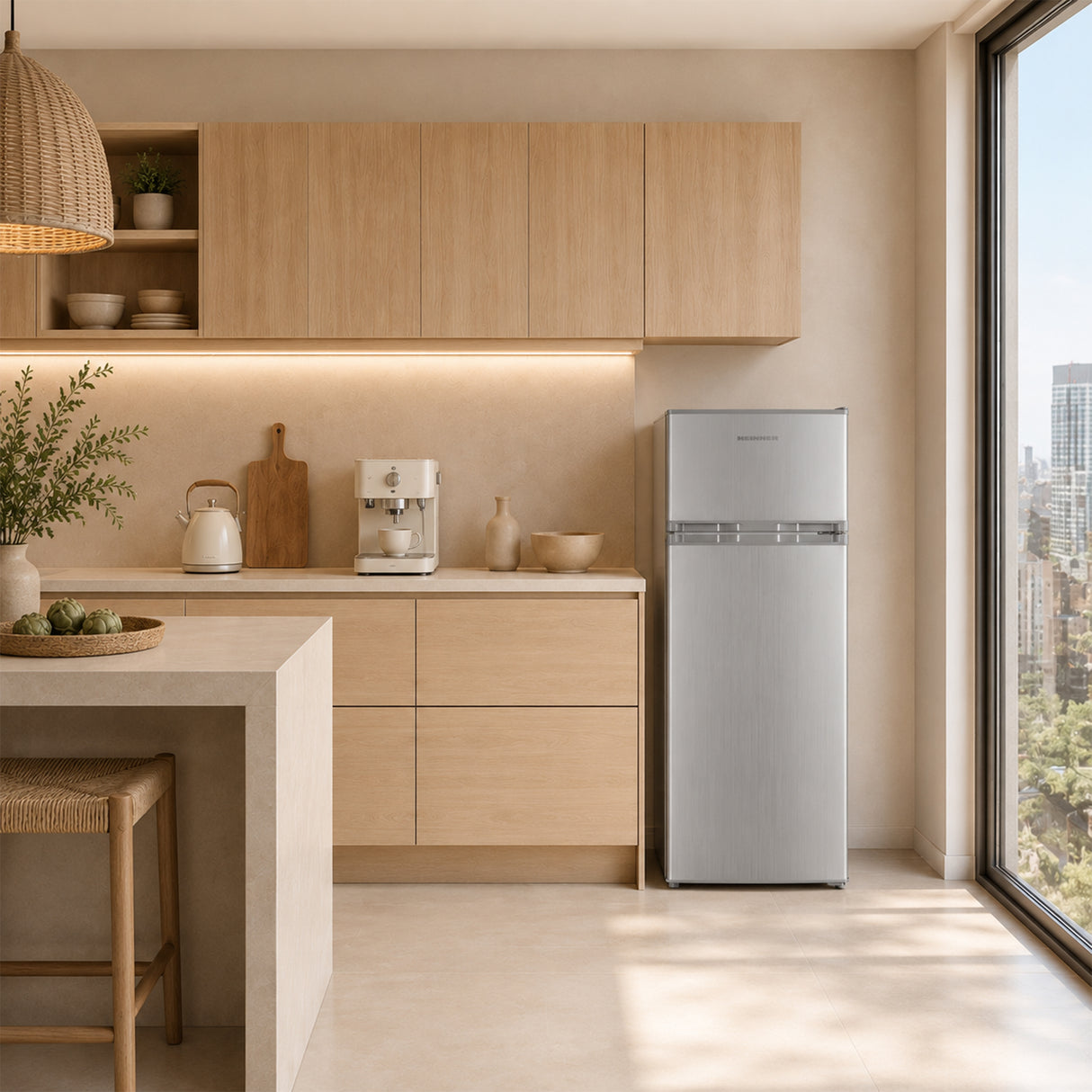 Heinner HF-H2206SE++ Koel-vriescombinatie 206 L