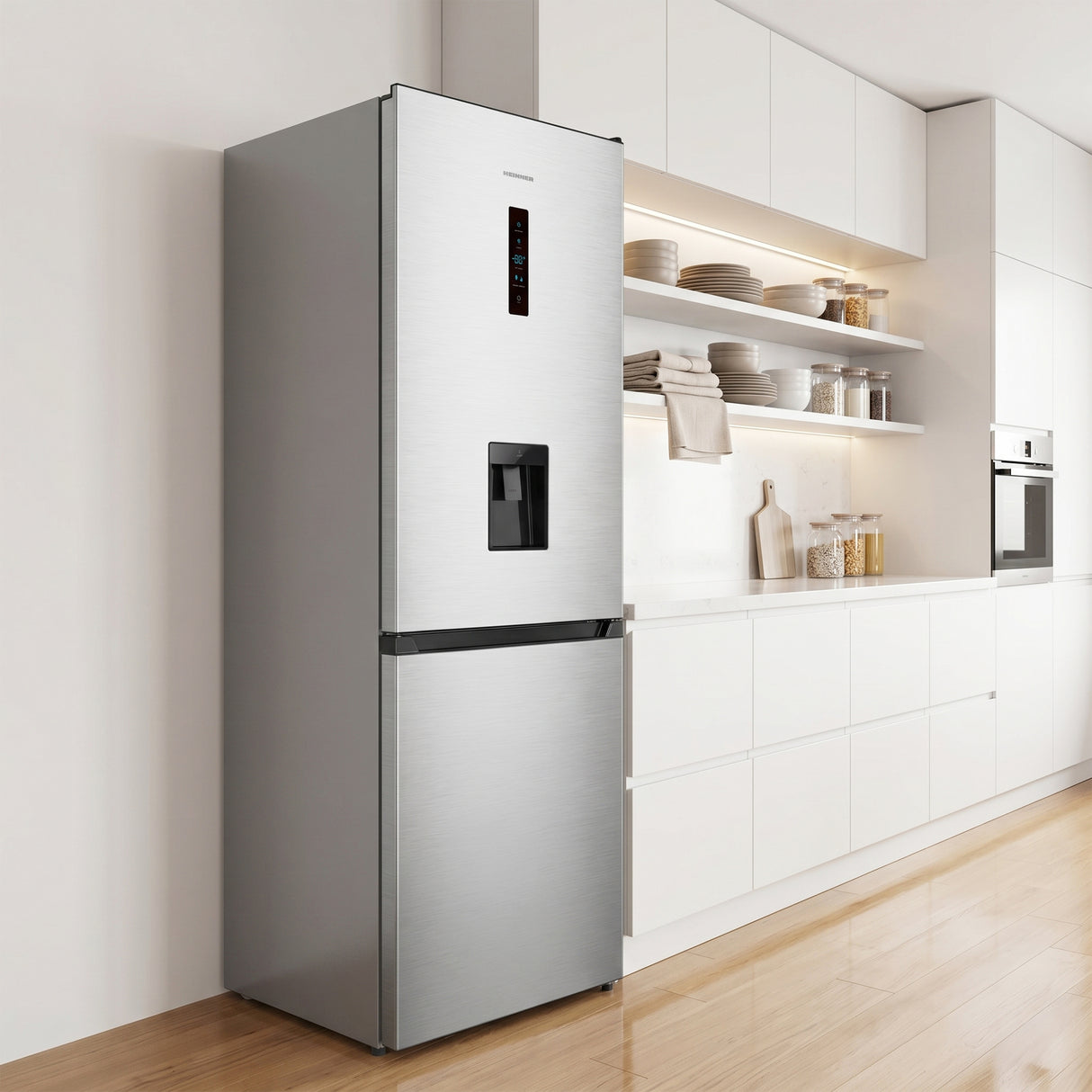 Heinner HCNF-HS304XWDE++ Koel-vries 304 L – Full No Frost – Waterdispenser