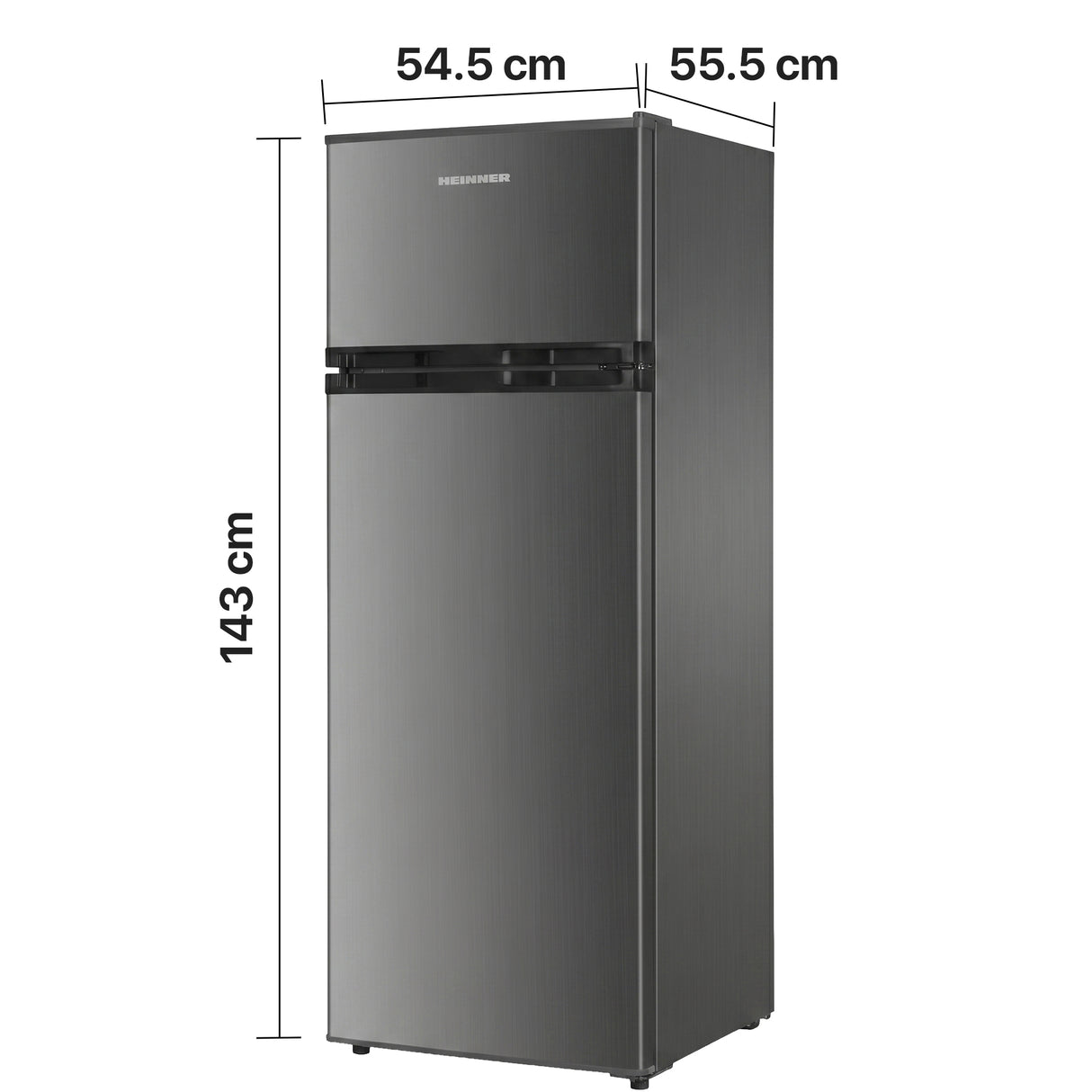 Heinner HF-H2206XE++ Koel-vriescombinatie 206 L