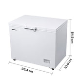 Congélateur coffre Heinner HCF-246CNHE++ – 246 litres – convertible – compresseur inverter