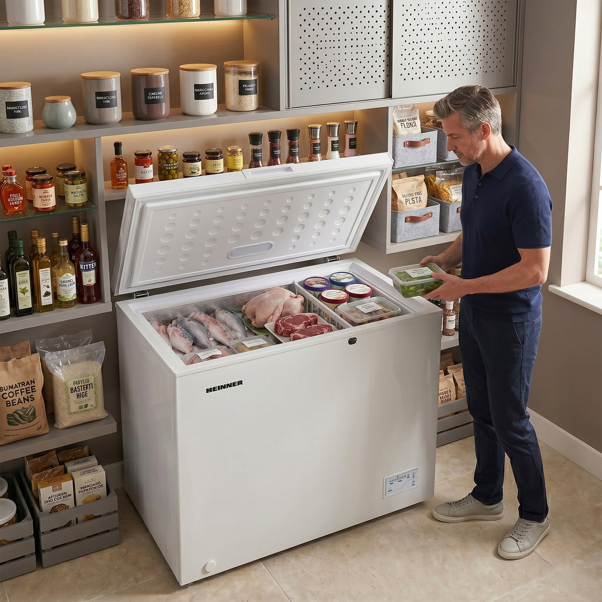 Heinner HCF-287CNHE++ Vrieskist 287 L – Convertible – Snelvriesfunctie