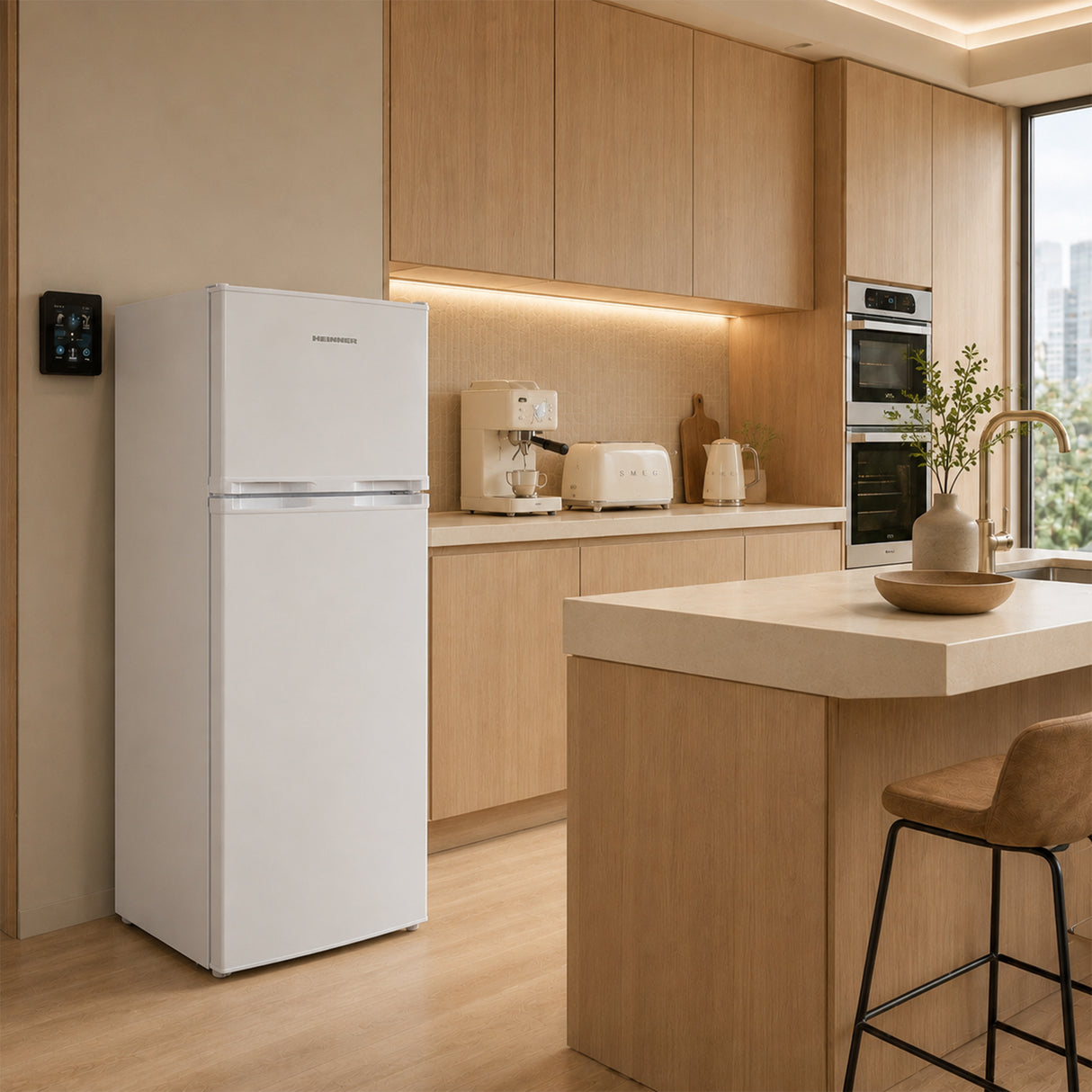 Heinner HF-H2206E++ Koel-vriescombinatie 206 L