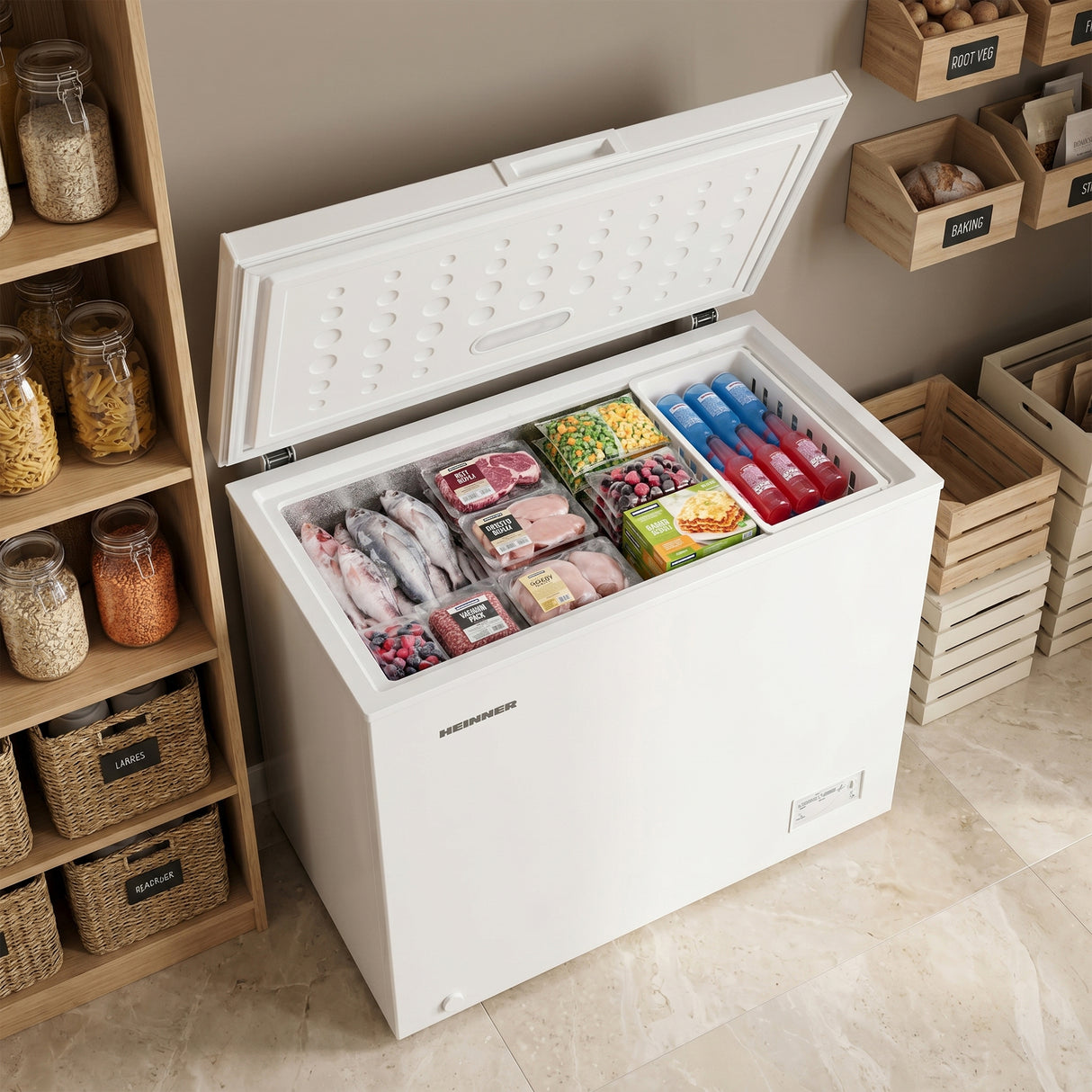 Heinner HCF‑200CNHE++ Vrieskist 198 L – Inverter Compressor – Snelvriesfunctie