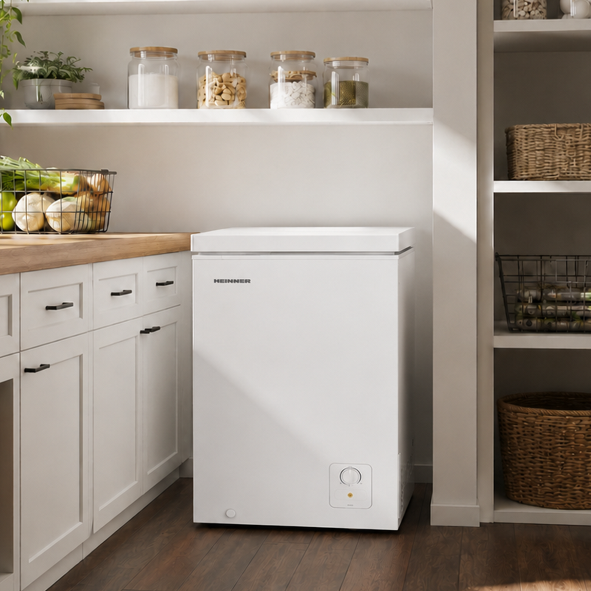 Congélateur coffre Heinner HCF-HS95E – 95 litres – mécanique commande – classe énergétique E