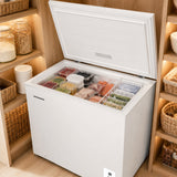 Congélateur coffre Heinner HCF-HS248EE – 248 litres – fonction super congélation – classe énergétique E