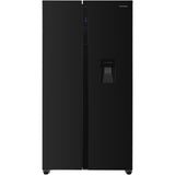 Frigo américain Heinner HSBS-H439NFBKWDE++ – 439L – Distributeur d’eau