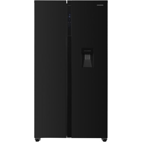 Heinner HSBS-H439NFBKWDE++ Amerikaanse Koelkast 439L – Waterdispenser – productfoto