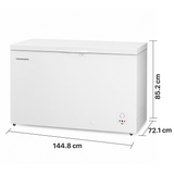Congélateur coffre Heinner HCF-HS420E++ – 420 litres – compresseur inverter – classe énergétique E